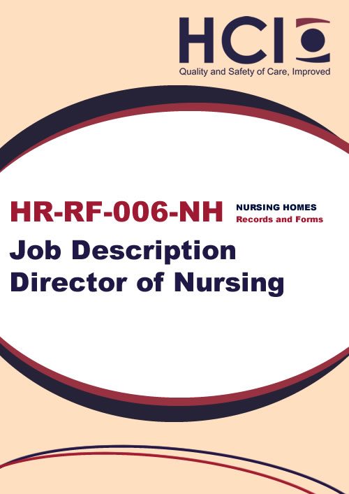 Job Description Director Of Nursing HCI Care Tools