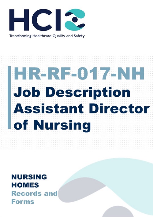 Job Description Assistant Director Of Nursing HCI Care Tools